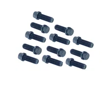 Header Bolts -3/8-16 x 1 Inch Hex Head - Black Oxide image 1