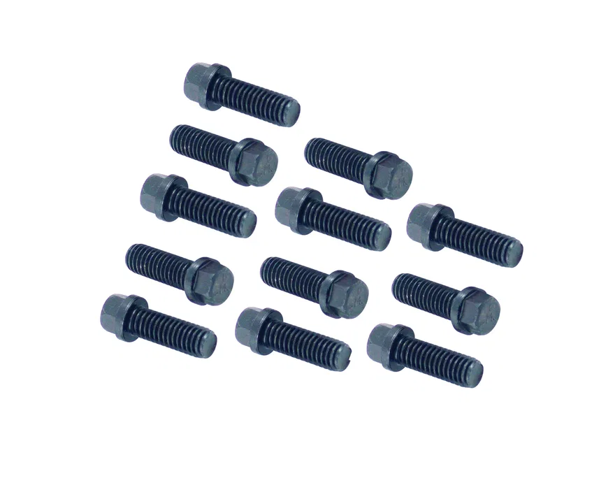 Header Bolts -3/8-16 x 1 Inch Hex Head - Black Oxide