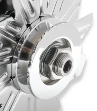 Chrome Alternator-Early GM Delco 80 Amp image 2