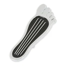 Foot Print Gas Pedal Pad - Aluminum - Chrome & Painted Black Trim image 4