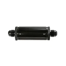 6 AN Male Fuel Filter 30 Micron - Black image 3