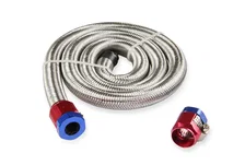 Braided Steel Fuel Line Kit - 3/8 Inch x 3 Foot image 3