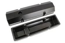 Fabricated Aluminum Valve Covers - Black Finish image 3