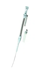 Engine Oil Dipstick & Tube - Braided Stainless Steel image 1