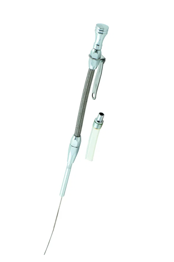 Engine Oil Dipstick & Tube - Braided Stainless Steel