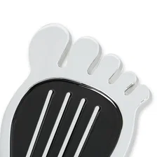 Foot Print Gas Pedal Pad - Aluminum - Chrome & Painted Black Trim image 5