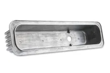 Cast Aluminum Ball Milled Center Bolt Valve Covers - Polished image 2