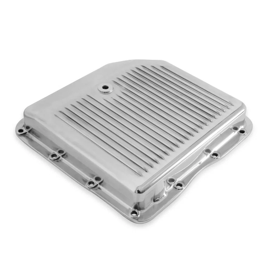 Transmission Oil Pan - Polished Aluminum