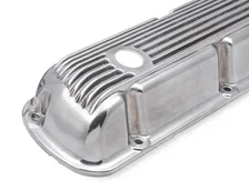 Cast Aluminum Valve Covers Pair - Polished image 2