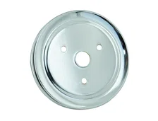 Crankshaft Pulley - Chrome - Double Groove image 1