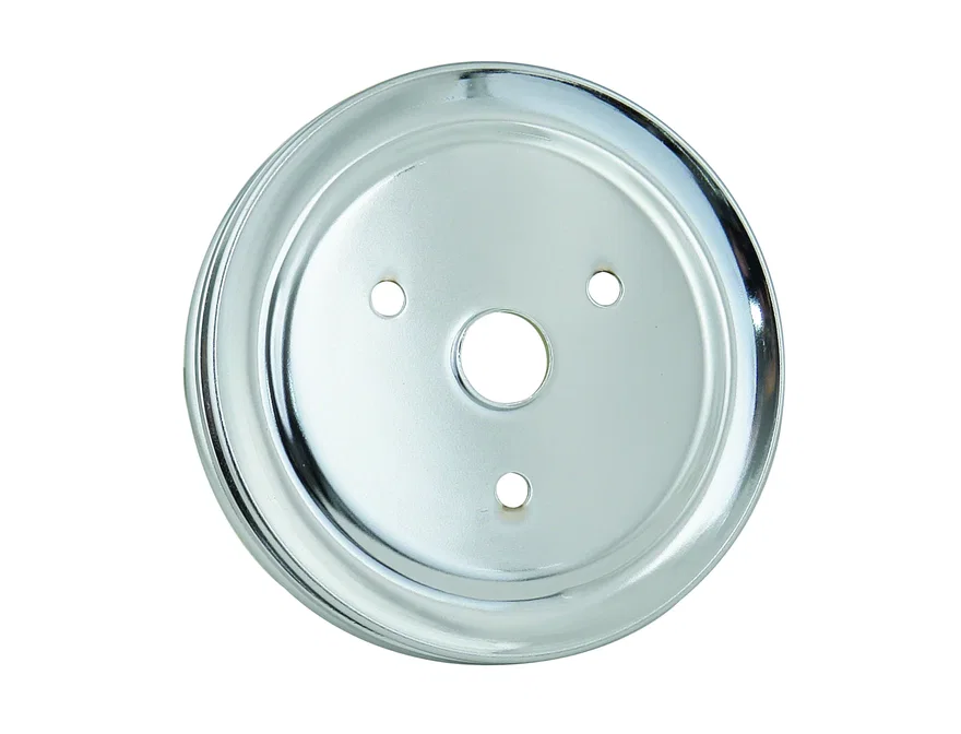Crankshaft Pulley - Chrome - Double Groove