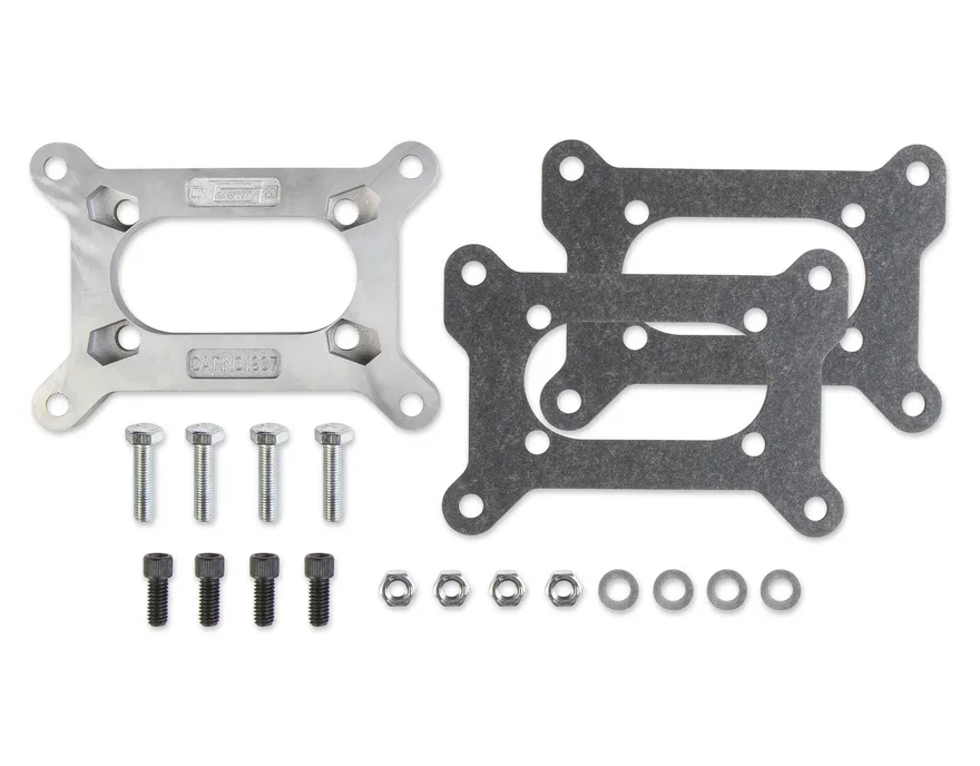Carb Adapter Kit-Large Holley to Small Rochester 4-Bolt(both 2-Barrel)