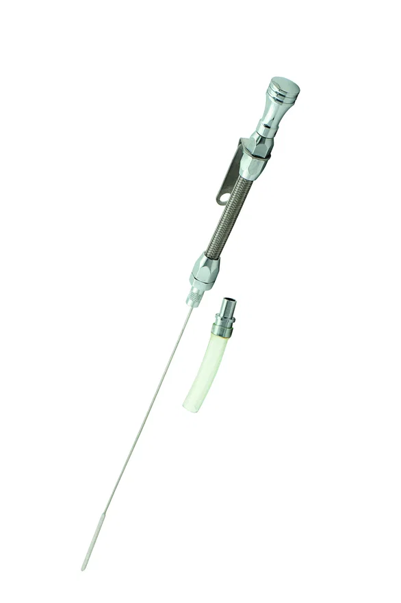 Engine Oil Dipstick & Tube - Braided Stainless Steel