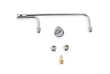 Fuel Line Kit with Gauge & Fittings - Chrome image 2