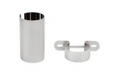 Chrome Coil Holder Bracket with Bolt - Horizontal  Mount image 1