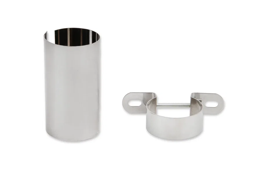 Chrome Coil Holder Bracket with Bolt - Horizontal  Mount
