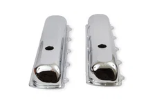 Chrome Valve Covers without Baffle for Oldsmobile image 2