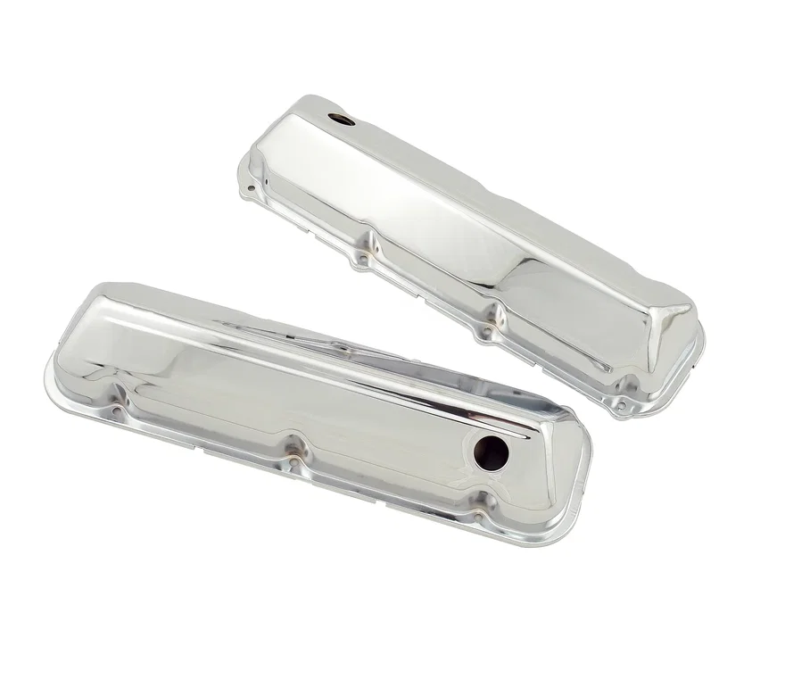 Chrome Valve Covers with Baffle