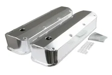 Fabricated Aluminum Valve Covers - Silver Finish image 1