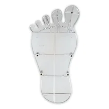 Foot Print Gas Pedal Pad - Aluminum - Chrome & Painted Black Trim image 6
