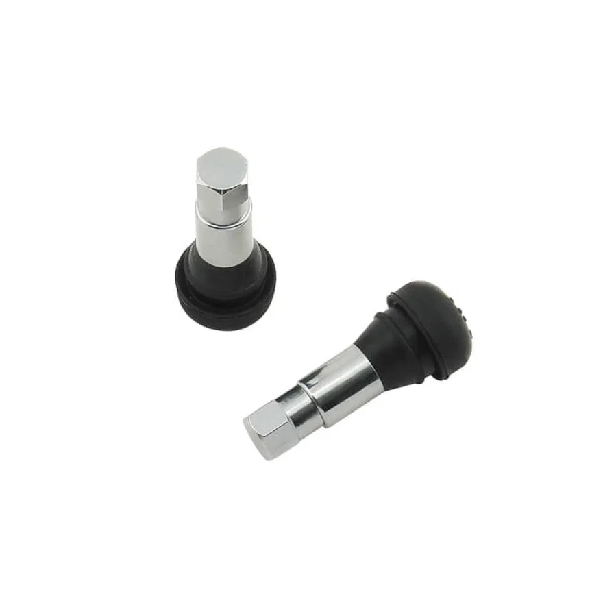 Chrome Tire Valve Stems - Stock length