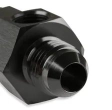 6 AN Male-Female Fuel Pressure Gauge Adapter w/1/8'' NPT Port-Black image 2