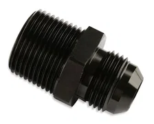 Straight -6 AN To 3/8 Inch NPT Adapter - Black image 1