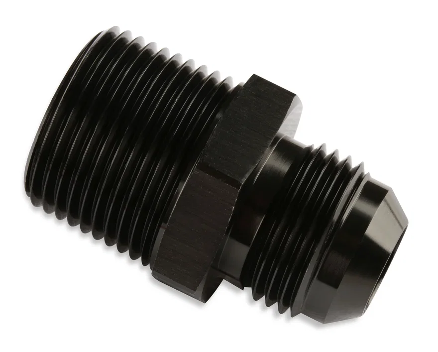 Straight -6 AN To 3/8 Inch NPT Adapter - Black