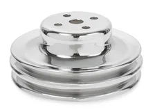 Chrome Water Pump Pulley - Double Groove image 4
