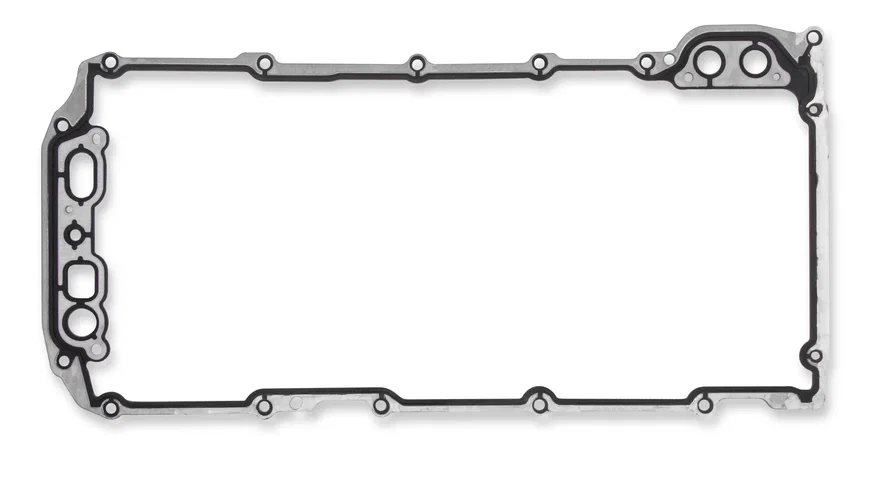 Oil Pan Gasket - Molded Rubber with aluminum Carrier -