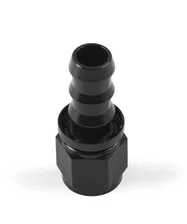 10 AN Straight Push-On Hose Ends - Black image 2