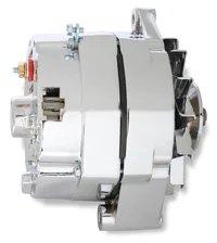 Chrome Alternator-Early GM Delco 80 Amp image 3