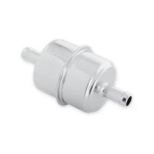 Chrome Fuel Filter - Fits 3/8 Inch Hose image 2