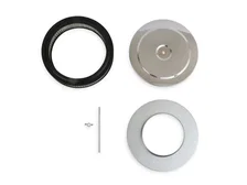 Air Cleaner - 9 Inch Diameter x 2-3/4 Inch Tall - Chrome image 4