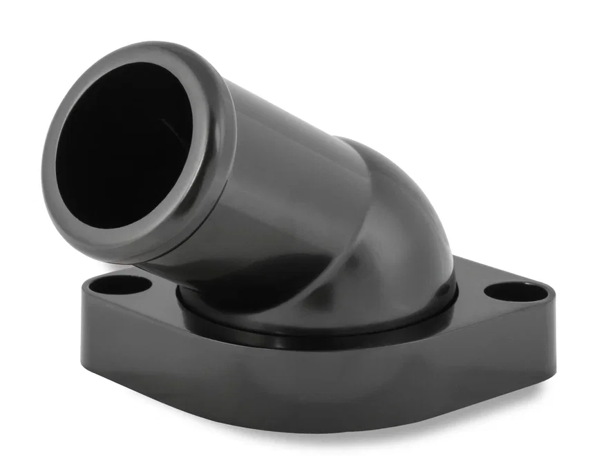 GM LS Water Neck - Swivel - 30 Degree Angle - Black