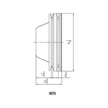 Water Pump Pulley - Chrome - Double Groove image 2
