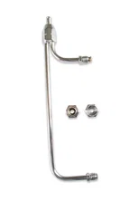 Fuel Line - 3/8 Inch Dual Inlet - Chrome image 2
