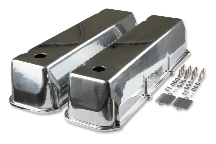 Cast Aluminum Tall Valve Covers - Polished