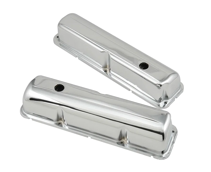 Chrome Valve Covers with Baffle