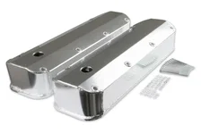 Fabricated Aluminum Valve Covers - Silver Finish image 1