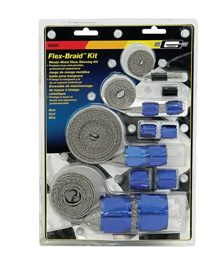Flex-Braid Hose Sleeve Kit - Blue