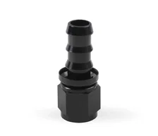 10 AN Straight Push-On Hose Ends - Black image 3