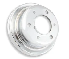 Chrome Crankshaft Pulley - Single Groove image 2