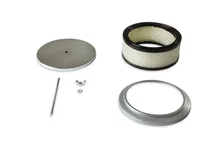 Air Cleaner - 6-1/2 Inch Diameter, 2-7/16 Inch Tall - Chrome image 2