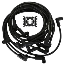 Spark Plug Wires - 8mm SUPER STOCK SPIRAL CUST BK for Chevrolet Corvette image 1