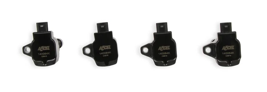 Ignition Coils - Honda 2.0L, 2.0L Turbo/ 1.5L 4-cylinder, Black, 4-Pack