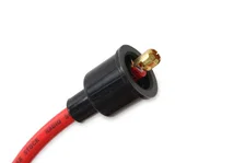 Spark Plug Wire Set- 8mm -  Red Wire with Red Straight Boots image 5