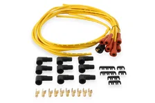 Spark Plug Wire Set- 7mm-Super Stock-Copper Core-Universal Straight Boots-Yellow image 1