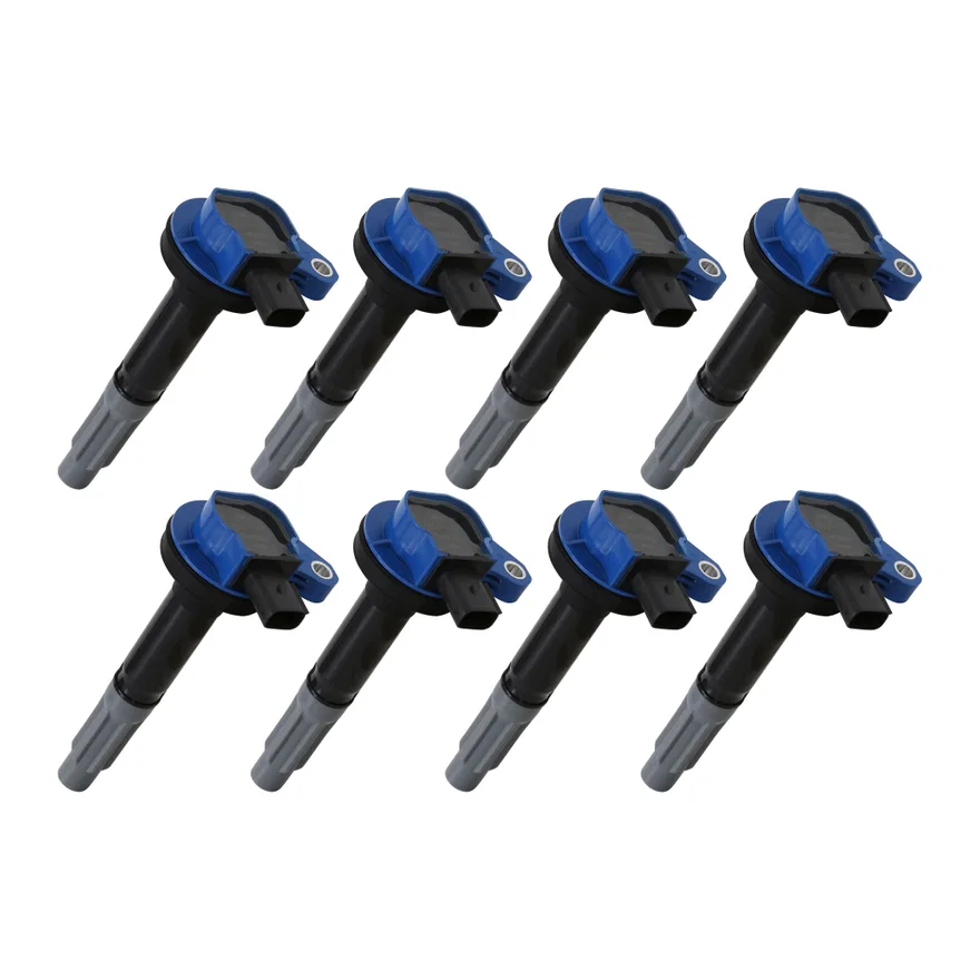 Ignition Coils Super Coil Series 2011-2016 Ford 5.0L Coyote, Blue, 8-Pack