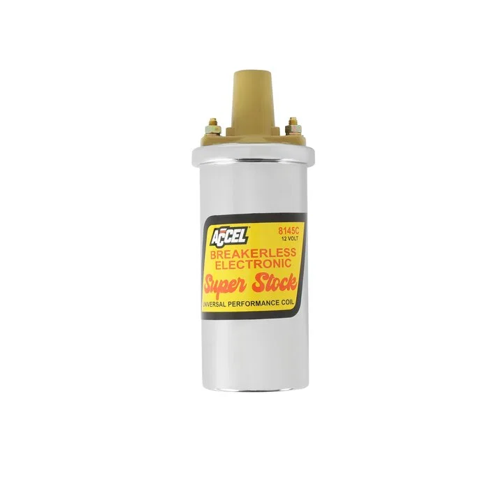 Ignition Coil - SuperStock - Breakerless Electronic Coil - Chrome